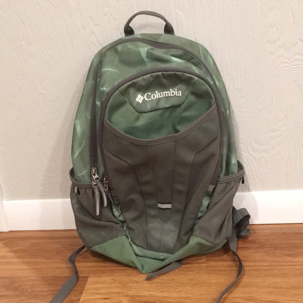 Basically new green Columbia backpack